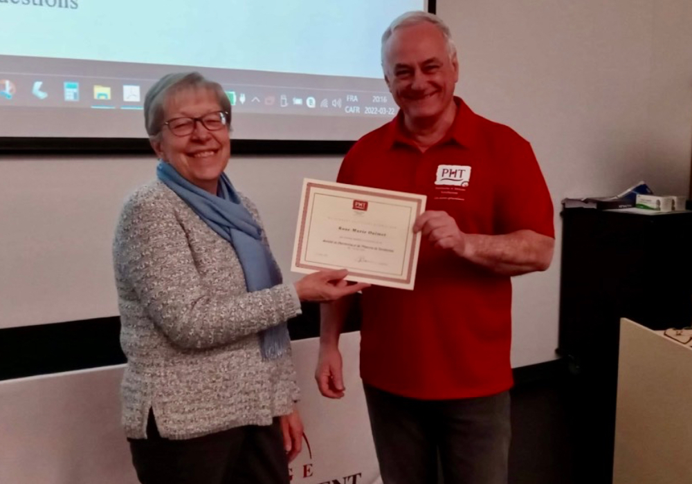 PHT honore un de ses membres